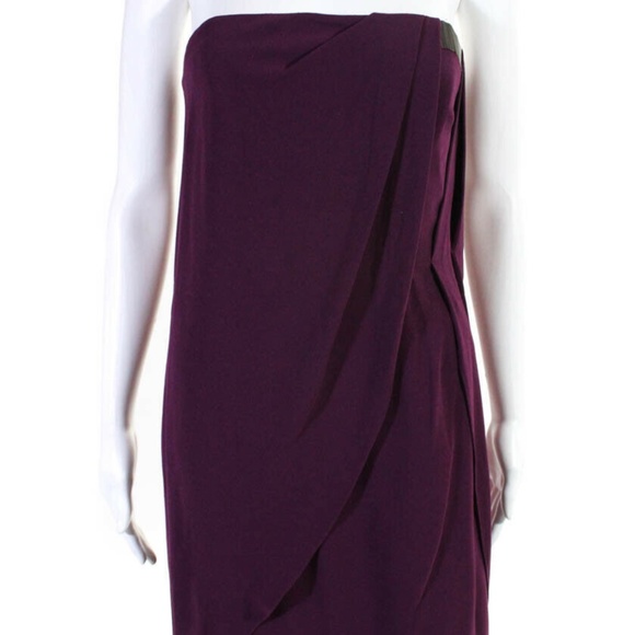 Halston Heritage Strapless Cocktail Dress - Picture 3 of 9